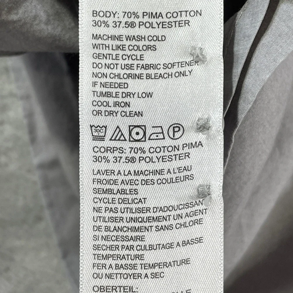 Tommy Bahama Shirt IslandZone Mens Large Gray Beach Resort Casual Vacation - Picture 9 of 10